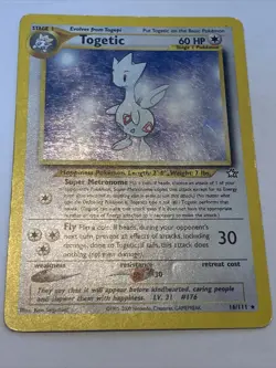 Togetic Holographic Rare Pokemon Card 2000 Neo Genesis 16/111 Holo - Image 4