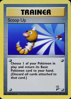 Scoop Up - 107/130 - Pokemon Base Set 2 Rare Card - Image 1