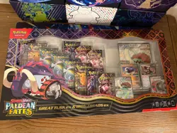 Pokemon TCG Paldean Fates Great Tusk & Iron ex Premium Collection Box NEW SEALED - Image 1