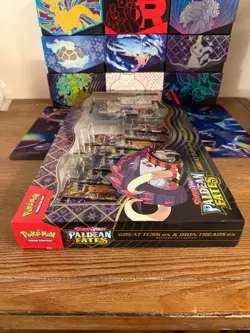Pokemon TCG Paldean Fates Great Tusk & Iron ex Premium Collection Box NEW SEALED - Image 2