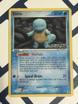 Ditto (Squirtle) 64/113 Delta Species Reverse Holo Pokemon TCG 2005 - Image 1