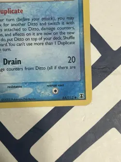 Ditto (Squirtle) 64/113 Delta Species Reverse Holo Pokemon TCG 2005 - Image 2