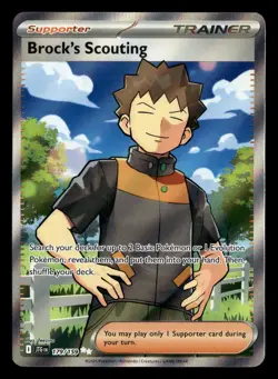Brock's Scouting 179/159 Ultra Rare Journey Together Pokemon Card - Image 2