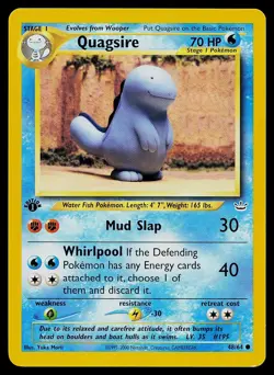 Pokemon Card - Quagsire Neo Revelation 48/64 1st Edition Common - Image 1