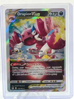 Drapion V 182/196 Lost Origin Full Art Ultra Rare Pokemon Card NM - Image 1