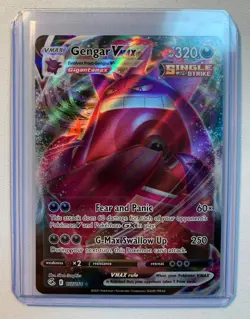 Gengar VMAX, Pokemon Fusion Strike 157/264 Full Art, NM Pack Fresh - Image 1
