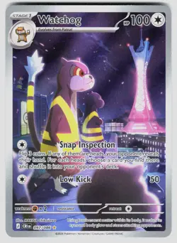 WATCHOG 097/086 HOLO ILLUSTRATION RARE CHAOS RISING POKEMON NM/M - Image 1