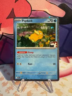 039/217 Psyduck Prize Pack Series 9 Pokemon TCG League Play Stamped Cosmos Holo - Image 1