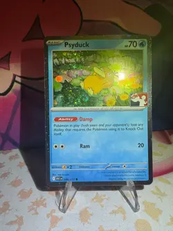 039/217 Psyduck Prize Pack Series 9 Pokemon TCG League Play Stamped Cosmos Holo - Image 2