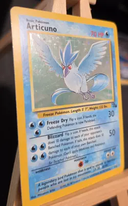 Pokemon - Articuno Holo - Light Play LP - 1999 Fossil 2/62 Rare - Image 2