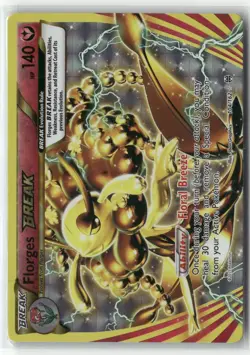 2015 Pokemon XY Breakthrough Florges BREAK 104/162 Rare NM - Image 1