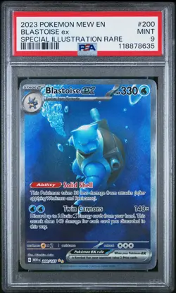2023 POKEMON SV 151 BLASTOISE EX #200/165 SIR ALT ART PSA 9 - Image 1
