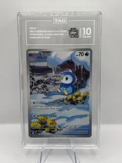 Pokemon TCG Piplup 098/094 Phantasmal Flames IR English 2025 TAG 10 - Image 1
