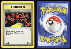Sleep! 79/82 - Pokemon 1st Edition Team Rocket - Common - LP - Image 3