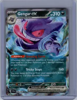 Pokemon Gengar ex SV05: Temporal Forces #104/162 Holo - Image 1