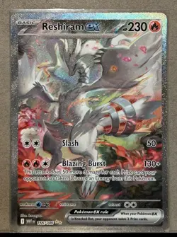 Pokemon TCG Reshiram ex SIR White Flare NM 166/086 Fresh Pull CLEAN - Image 1