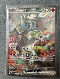 Pokemon TCG Reshiram ex SIR White Flare NM 166/086 Fresh Pull CLEAN - Image 2