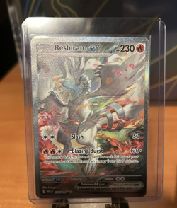 Pokemon TCG Reshiram ex SIR White Flare NM 166/086 Fresh Pull CLEAN - Image 4
