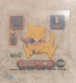 LP Pokemon Abra D21 Amada Super DX 1998 Clear Sticker Seal Japanese - Image 2