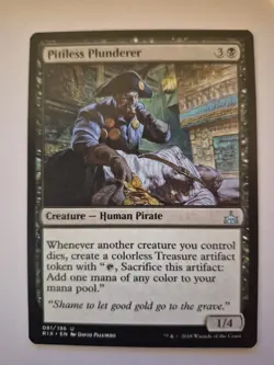 1x MTG Pitiless Plunderer Rivals of Ixalan Uncommon NM x1 - Image 1