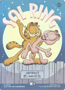 MTG Sol Ring (2672) *Foil* Rare Secret Lair: Garfield NM - Image 1