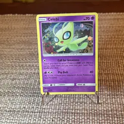 Celebi SM224 Black Star Promo Pokemon Card Sun&Moon Swirl 🌀 - Image 1