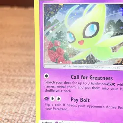 Celebi SM224 Black Star Promo Pokemon Card Sun&Moon Swirl 🌀 - Image 2