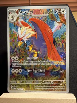 Braviary 214/191 Illustration Rare Surging Sparks Pokemon Holo NM/M - Image 1