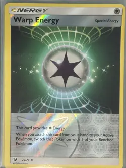 Warp Energy - 70/73 - Shining Legends - Reverse Holo Pokemon TCG 👑 - Image 1
