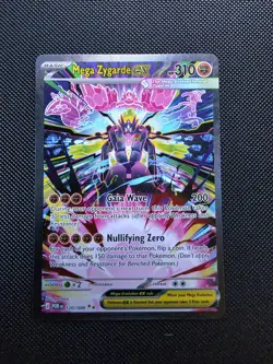 Mega Zygarde EX 120/088 Perfect Order Secret Rare Full Art Holo 310 HP Pokemon. - Image 1