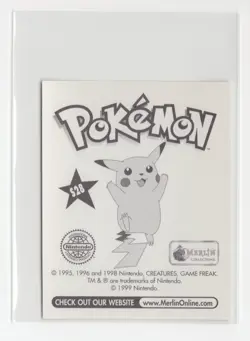 Merlin Pokemon sticker 1999 Misty Holo S28 Holographic Prism Holo - Image 2