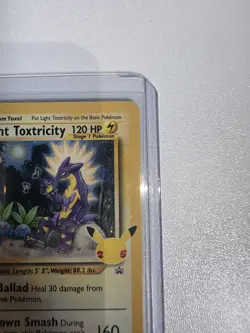 Pokemon Light Toxtricity Promo Holo 25th Anniversary SWSH137 120 HP - Image 3