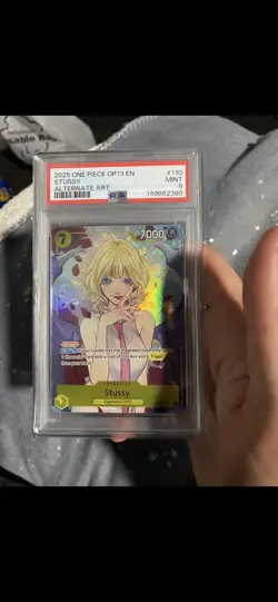 Stussy (Alternate Art) OP13-110 English Carrying On His Will PSA 9 - Image 1