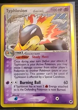 Typhlosion Delta Species 12/101 Dragon Frontier Pokemon TCG Lp Has A Print Line - Image 1
