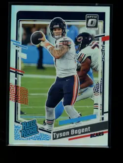 2023 Donruss Optic #216 Tyson Bagent Holo Rated Rookie - Image 1