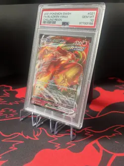Pokemon Blaziken VMAX 021/198 Sword & Shield Chilling Reign PSA 10 - Image 1