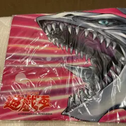 Yu-Gi-Oh! OCG Playmat Kaiba Blue Eyes White Dragon Jump Exhibition Unused - Image 2