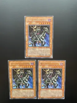 Yugioh Mefist The Infernal General DCR-066 Rare Unlimited Edition Damaged X3 - Image 1