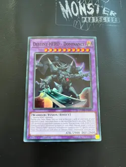 YUGIOH DESTINY HERO DOMINANCE SUPER RARE DANE-EN031 1ST EDITION - Image 1