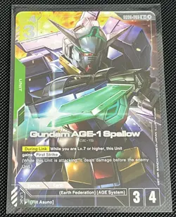 Gundam AGE-1 Spallow GD02-023 R+ Alt Art Gundam TCG Dual Impact English FAST 🚚 - Image 4
