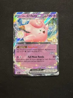 Lillie’s Clefairy EX 076/217 Ascended Heroes Ultra Double Rare Holo Pack Fresh - Image 1