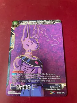 Beerus Universe 7 Divine Vanquisher TB1-030 SPR Signature Dragon Ball Super Card - Image 2