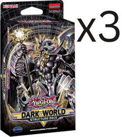 Yugioh Dark World Structure Deck x3 Sealed - Image 1