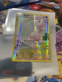 Pokemon TCG Mew XY110 Holo Black Star - Image 1