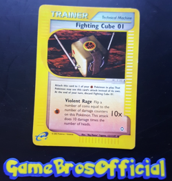 Fighting Cube 01 - 121/147 - Aquapolis Reverse Holo Uncommon Trainer - EXC/LP - Image 1