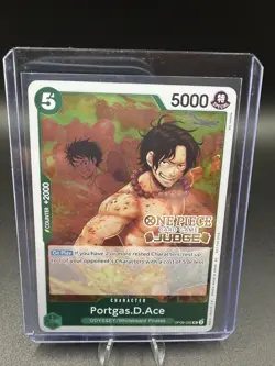 One Piece TCG Portgas.D.Ace OP09-035 UC JUDGE PROMO Foil NM Vol. 6 Odyssey - Image 3