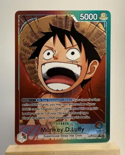 Monkey D. Luffy Leader Alt Art Foil OP13-001 Carrying on His Will English - Image 1