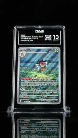 2024 POKEMON SCR EN-STELLAR CROWN ILLUSTRATION RARE #144 LEDIAN TAG 10 - Image 1