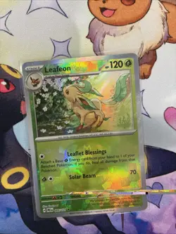Pokemon TCG Leafeon Master Ball 005/131 Prismatic Evolutions Reverse Holo - Image 1
