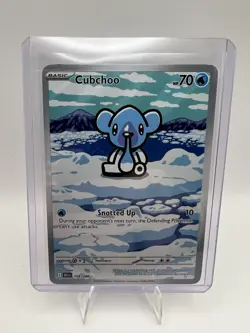 Cubchoo 109/086 Black Bolt Illustration Rare Pokemon Card 2025 - Image 1